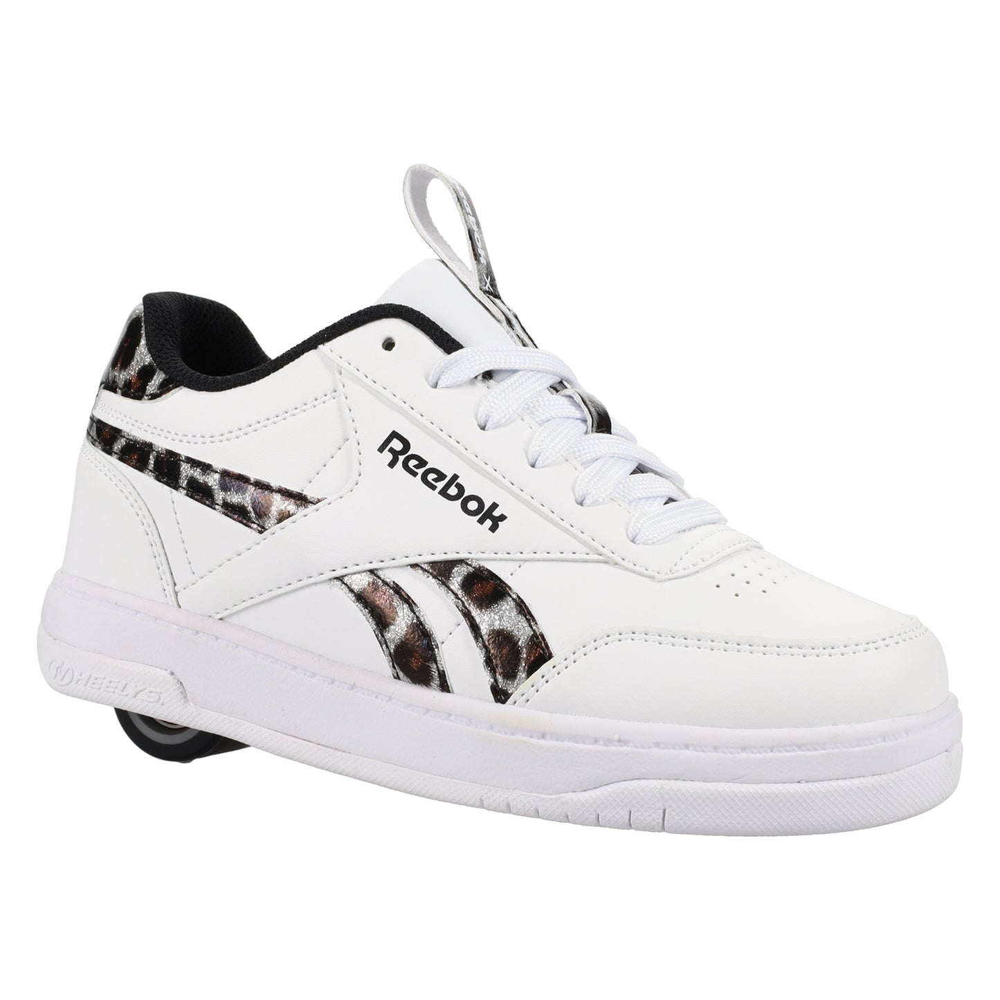 Heelys | Reebok CL Court Low | White/Snow Leopard