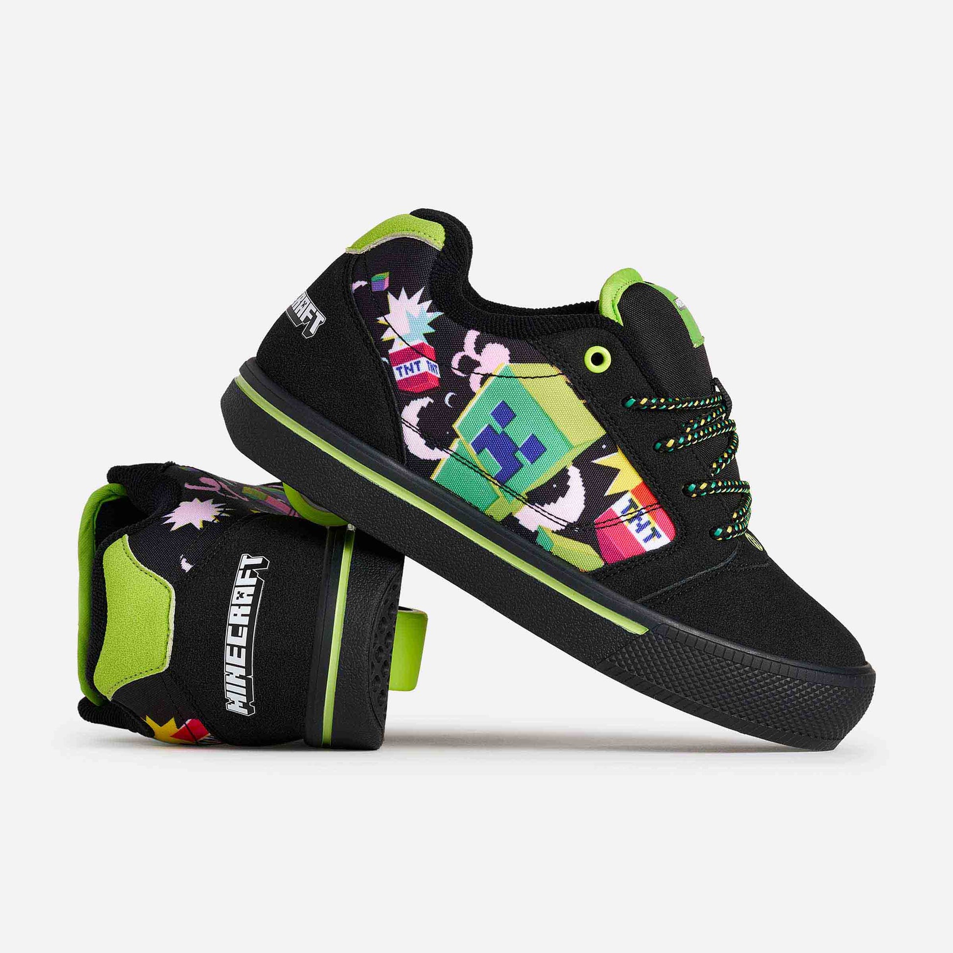 Heelys | Minecraft Pro 25 Adults | Black/Green/Multi
