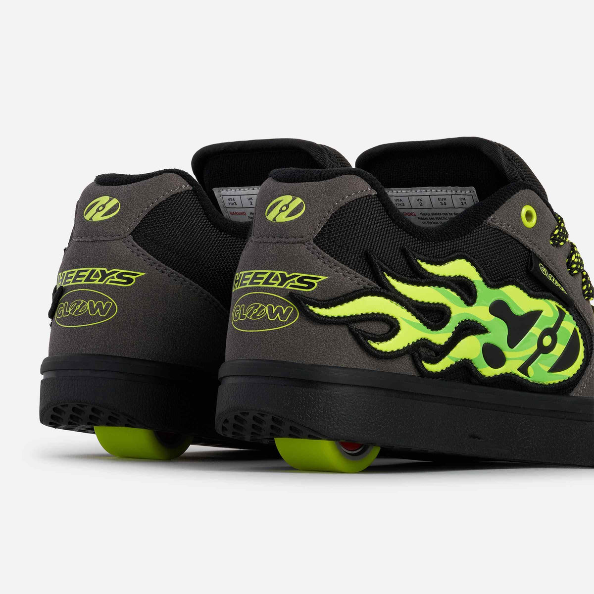 Heelys | Pro 25 Glow in the Dark - Charcoal/Black/Yellow