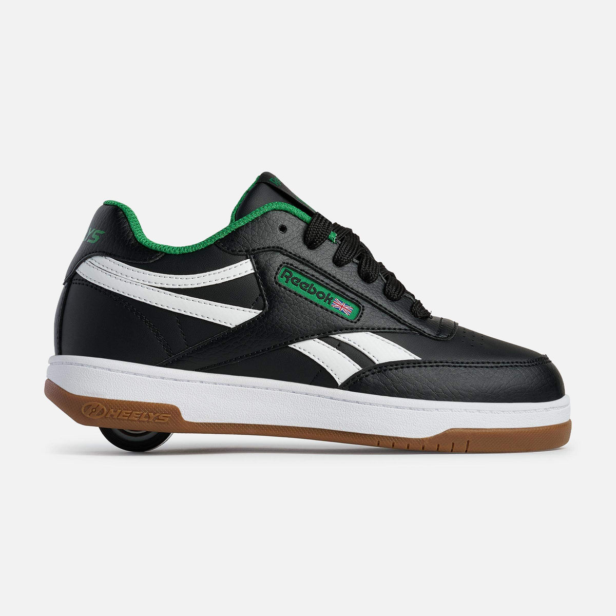 Heelys | Reebok Club C - Black/White/Green