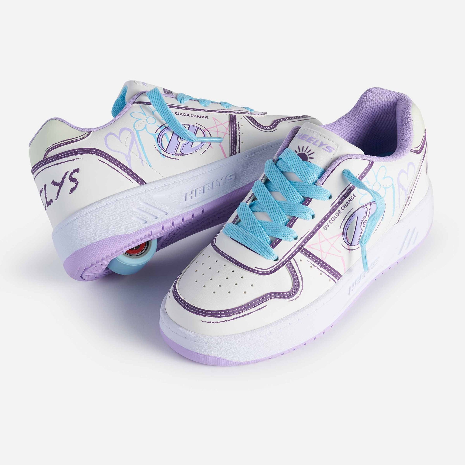 Heelys | Kama Cc Adults - White/Lilac/Blue