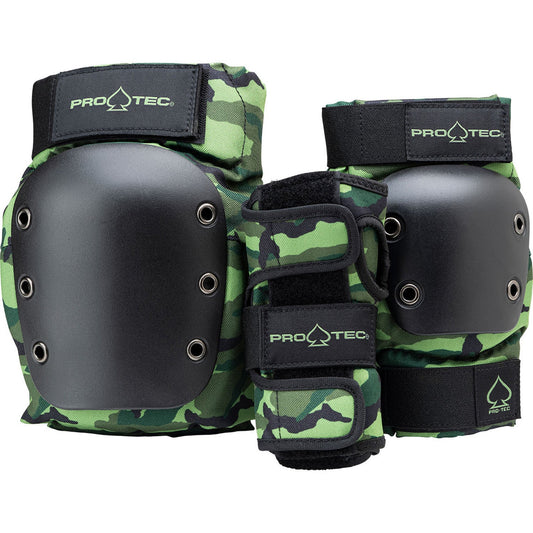 Pro-Tec Street Gear Junior Pads (3er-Pack) – Camo