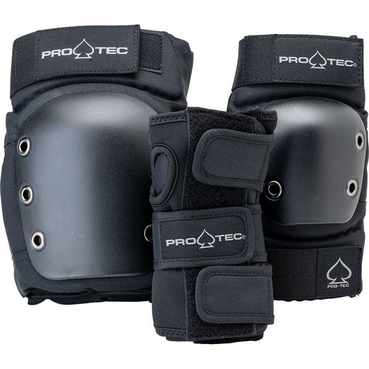 Pro-Tec Street Gear Junior (3er-Pack) Offene Pads - Schwarz